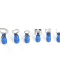 Top Notch 300 Pcs Assorted Wire Crimp Terminals Kit With Insulated Spade Fork Ring Butt Connectors In Red And Blue Copper Colors For All Your Electrical Wiring Jobs blue insulated ring fork terminals