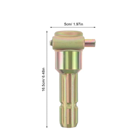 Heavy Duty PTO Shaft Extender Adapter With 1 3/8 Inch 6 Spline Design for tractor attachment, showing dimensions and details.
