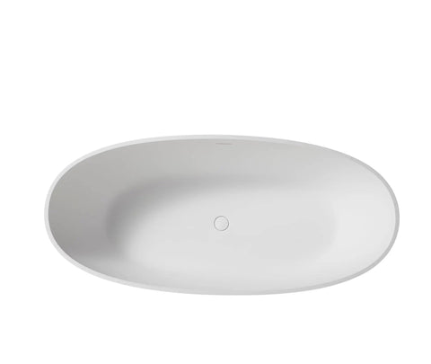 Real Deal Solid Bathtub Drain Kit With Overflow Hella Durable Plumbing Fixtures Corrosion Resistant Heavy Duty Build Smooth Flow Design For Those Wicked Cool Bathroom Projects Easy Swap Install view of a white oval bathtub from above.