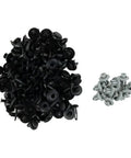 Heavy Duty Nylon Auto Fastener Clips Kit For Car Bumper Trunk Door Panel Repair, black and gray trim clips set