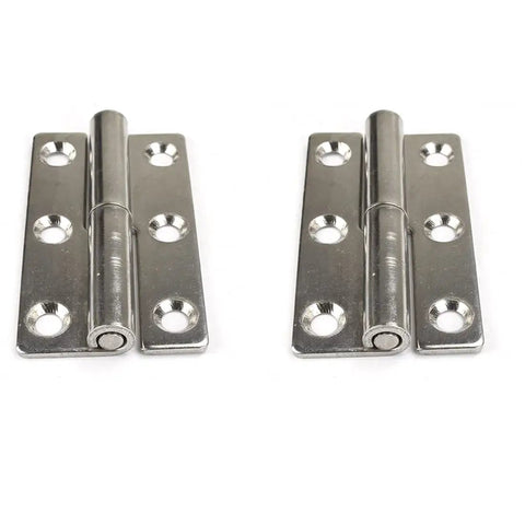 Real Heavy Duty Stainless Steel Door Hinges 4 Pack Detachable Lift Off Design Rust Proof Corrosion Resistant Zero Fuss Installation Smooth As Butter Swing Operation For Cabinet And Garage Doors Built Like Iron Worth Every Penny