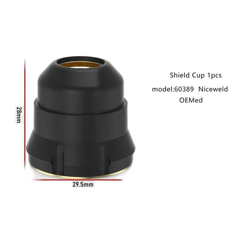 Shield cup for Electrode and Shield Cap Swirl Ring Kit for IPT60 IPTM60 IPT40 PT40 Plasma Torches 23 Piece Replacement Set