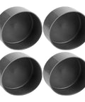 4 Pack Trailer Bearing Caps Rubber Covers 1.98 Inch Black Wheel Hub Dust Protectors