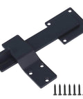 Six Inch Heavy Duty Barn Door Flip Latch With 360 Degree Rotatable Gate Lock For Wooden Fence Shed Farm Gate And Sliding Doors Matte Black Powder Coated Steel Includes Mounting Hardware with screws