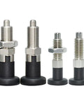 Top-Shelf Indexing Plunger Lock Pin Index Bolt M10-1.5 Coarse Thread Screw Stainless Steel 303 Carbon Steel MT302ZB set of four workholding bolts with different heights