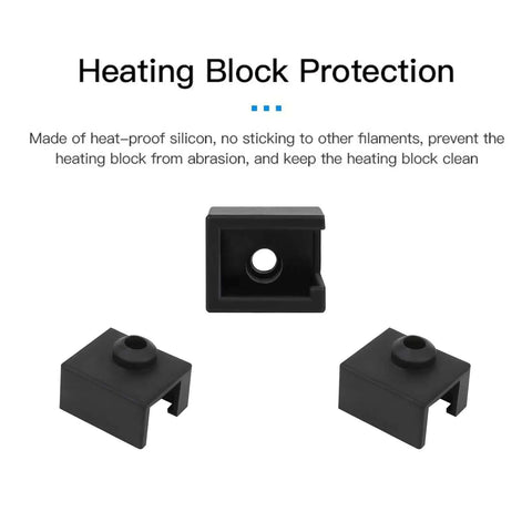 Ender 3 S1 Silicone Sock Bundle 5 Pcs And 10 Nozzles 0.4mm For Sprite Extruder Pro Kit heater block protection