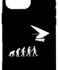 Black phone case evolution design, Hang Gliding Phone Case With Dope Hang Glider Art For Men And Women Gift Idea For Hang Gliders Air Sports Fans Outdoorsy Flyers Durable Protective Case For All Smartphones