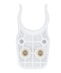 Ultimate Abs Tool Holder Clamp For CNC Engraving Machines Durable High Temp Auto Tool Changer Clip, white plastic holder top view.