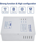 Top view of Heavy Duty Access Control Power Supply Box 110 to 240VAC Input 12VDC Output Switching Supply for Door Access System UPS