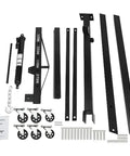 Heavy Duty 2 Ton Folding Engine Lift Hydraulic Cherry Picker Shop Crane Electric Hoist Iron Clad Carbon Steel Build parts and components.