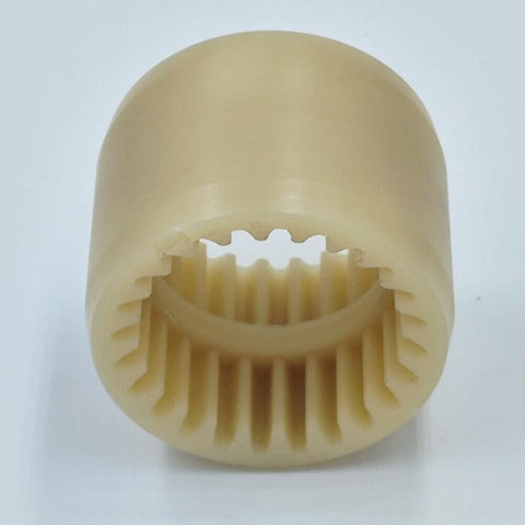 2 Pack M-19 Nylon Gear Coupling Sleeve For Flexible Shafts, 48mm Outer Diameter And 37mm Height, 24-Tooth Coupler, M-19 Compatible, Durable Nylon Sleeve Fits Precise Machinery And DIY Projects