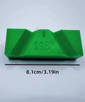 No Fuss Manual Drill Bit Sharpening Guide Jig Aligns 118 And 135 Degree Twist Bits For Lightning Fast Grinds, green polymer jig 8.1cm/3.19in.