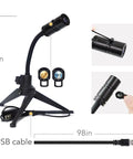 Earth And Moon Projector Lamp With USB Charging, Bendable Stand, Dual Projection Patterns; 7in lamp with 98in USB cable