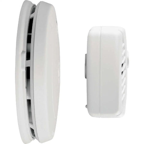 Side view of Battery Powered Photoelectric Smoke And Carbon Monoxide Alarm Combo 2 Pack Dual Sensor Protection For Home