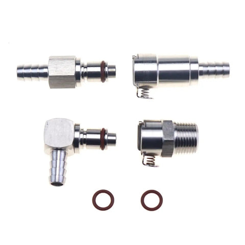 Five Sixteenth Inch Gas Fuel Line Quick Release Disconnect Kit Set, Heavy Duty 316 Stainless Steel With Viton O Rings components