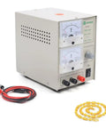 3A Electroplating Machine For Jewelry, 110V Pro Grade Gold And Silver Plating Power Supply with dials and connection wires.
