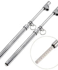 Dual Head Truck Tire Pressure Gauge With Plastic Scale Plate, Zinc Alloy Heads, Push Pull Chucks For Outer And Inner Wheels, 30 Degree Reverse Head For Tight Valves, Hanging Ring For Easy Storage, Precise Pressure Readouts. Dual-head tire gauge with hanging ring and 10-150 psi scale.