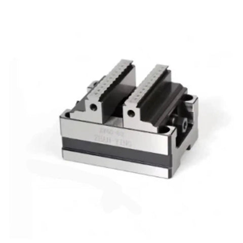 Top Tier CNC Concentric Vise With Turntable Fixture For Machining Center, heavy duty tool with flat clamping jaws.