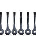 6 Pack No Fuss Replacement Side Brushes for IQ Robot Series Vacuums Compatible With RV1000 RV1001AE shown in a row