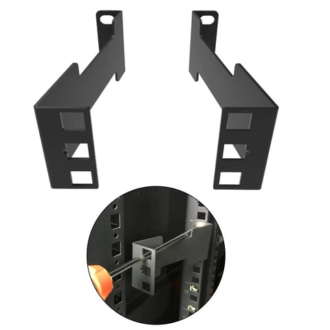 Built Tough 1U Server Rack Depth Extension Kit Drop Right Into Recessed Cabinets With Premium Heavy Duty Steel Build for easy installation.