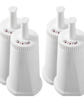 Four Pack Replacement Water Filter For Espresso Machines With Coconut Activated Carbon Microfiltration And Ion Exchange filters