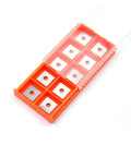12Mm Square Tungsten Carbide Router Bit Replacement Inserts With Mounting Hardware Four Indexable Cutting Edges for hardwood in storage case.