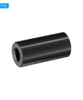 Aluminum M6 Spacers Set Of Five, Round Standoffs, Half Inch OD, One Inch Length, Black Finish, Heavy Duty for Car, Bike Projects