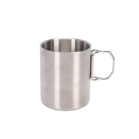 Stainless Steel Camping Mess Kit With Plates Bowls Double Layer Vacuum Cups Knives Forks Spoons And Storage Bag vacuum cup