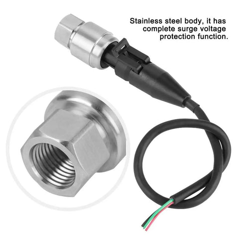 G1 4 Pressure Transducer Sensor with stainless steel body and cable for Water Gas Oil 0.5 To 4.5V And 0 To 5V Output