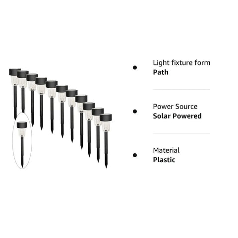 12 Pack Solar Pathway Lights For Outdoor Landscape Lawn Patio Garden Walkways And Driveways No Wiring No Fuss Setup