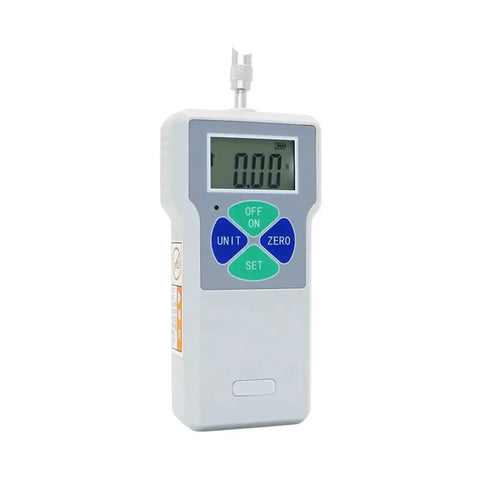 Digital Push-Pull Force Gauge Dynamometer Portable Tester 100N 200N 300N 500N, front view with LCD and buttons