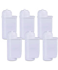 Prime Your Mug With This Solid Soft Water Filter For Coffee Makers That Cuts Mineral Buildup And Unlocks Rich Bean Aroma For Dead Smooth Sips. Swaps In Minutes To Keep Your Daily Brew Fresh. Fits Most Home Systems And Guarantees Zero Hassle. - Six white replacement water filters for coffee makers, designed to prevent mineral buildup.