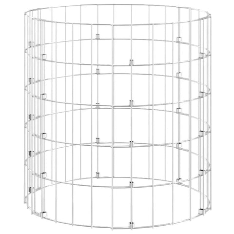 Weatherproof Galvanized Steel Garden Composter With Mesh Design For Air Flow And Quick Decomposition, Ideal For Green Waste Recycling