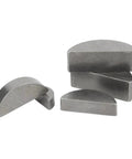Metric Half Round Woodruff Keys Heavy Duty Steel Set M2 M3 M4 M5 M6 Rust Proof Shaft Locking Hardware close-up