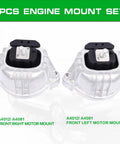 Premium Engine And Transmission Mount Kit For BMW 335i 328Xi X1 Z4 With 3.0L Engine featuring front left and right motor mounts