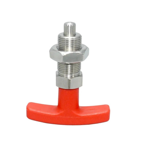 Heavy Duty Plastic T Handle Indexing Plunger Pin Engineered For Slick Spring Loaded Retractable Action With Comfort Grip And No Sweat Setup Perfect For Swift Jig Latching In M12 M16 M20