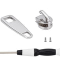 Stainless Steel Zipper Repair Kit With Replacement Slider For Jackets Luggage Bags Suitcases Tents And Outdoor Gear Rust Proof 304 Zipper Head Easy Install Durable Fix You Can Trust