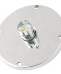 Stainless Steel 1157 Bulb Holder For Watermelon Glass Lens Kit With 2 Wire Plug And Ground Lead, mirror polished finish