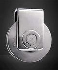 Heavy Duty V Groove Caster Wheel, Rigid 304 Stainless Steel Pulley Sheave for industrial carts detailed view.