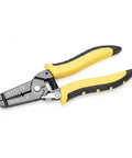 Automatic Self Adjusting Wire Stripper and Cutter Tool 7 Inch Chrome Vanadium Steel Jaws with Yellow Handles