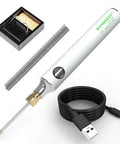Must Have Portable USB Rechargeable Electric Soldering Iron With Adjustable Auto Welder Supplies For Field Repairs With USB Cable