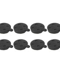 8 black disc pads from Semi Metal Brake Pads For 10 Inch Electric Scooter, 4 Pairs Bike Disc Pad Set made of high heat resistant copper alloy