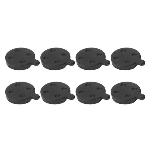 8 black disc pads from Semi Metal Brake Pads For 10 Inch Electric Scooter, 4 Pairs Bike Disc Pad Set made of high heat resistant copper alloy