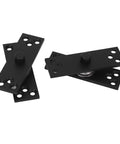 Black pivot hinge for hidden doors and bookcases, 360 degree rotation, heavy duty stainless steel concealed door hinge with up down coaxial design.