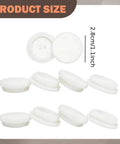 Heavy Duty Thickened Silicone Round Hole Plugs Set, 10 Pieces, Locking Waterproof Grommets, size 2.8cm for auto and equipment, white
