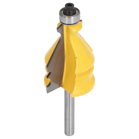Heavy Duty Quarter Inch Shank Router Bit For Picture Frame Molding With Tough Alloy Blade, 1-3/8 In diameter cutter