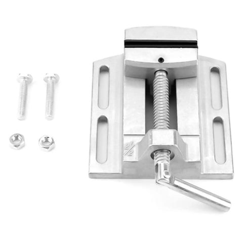 Heavy Duty Drill Press Vise Aluminum Body Milling Machine Clamp 2.5 Inch Enhanced Grip Precision Machined Base with screws