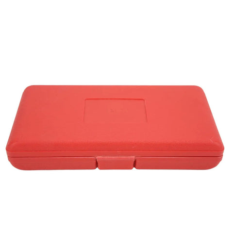 Red ABS plastic case of 9 Piece Bearing Separator Puller Set Portable Bearing Removal Tool Kit Metal Bearing Splitter