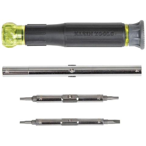 14-In-1 Electronic Precision Screwdriver Kit With 8 Tips Slotted Phillips And Tamperproof Torx Bits And 6 Nut Drivers, Black/Yellow