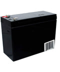 Three Piece 12V 10Ah SLA Replacement Batteries For Ups Backup Power And Home Alarm Systems Offering No Sweat Setup And Legit Heavy Duty Reliability With Smooth Daily Operation That Really Delivers The Goods, showing a black sealed lead acid battery with terminals.